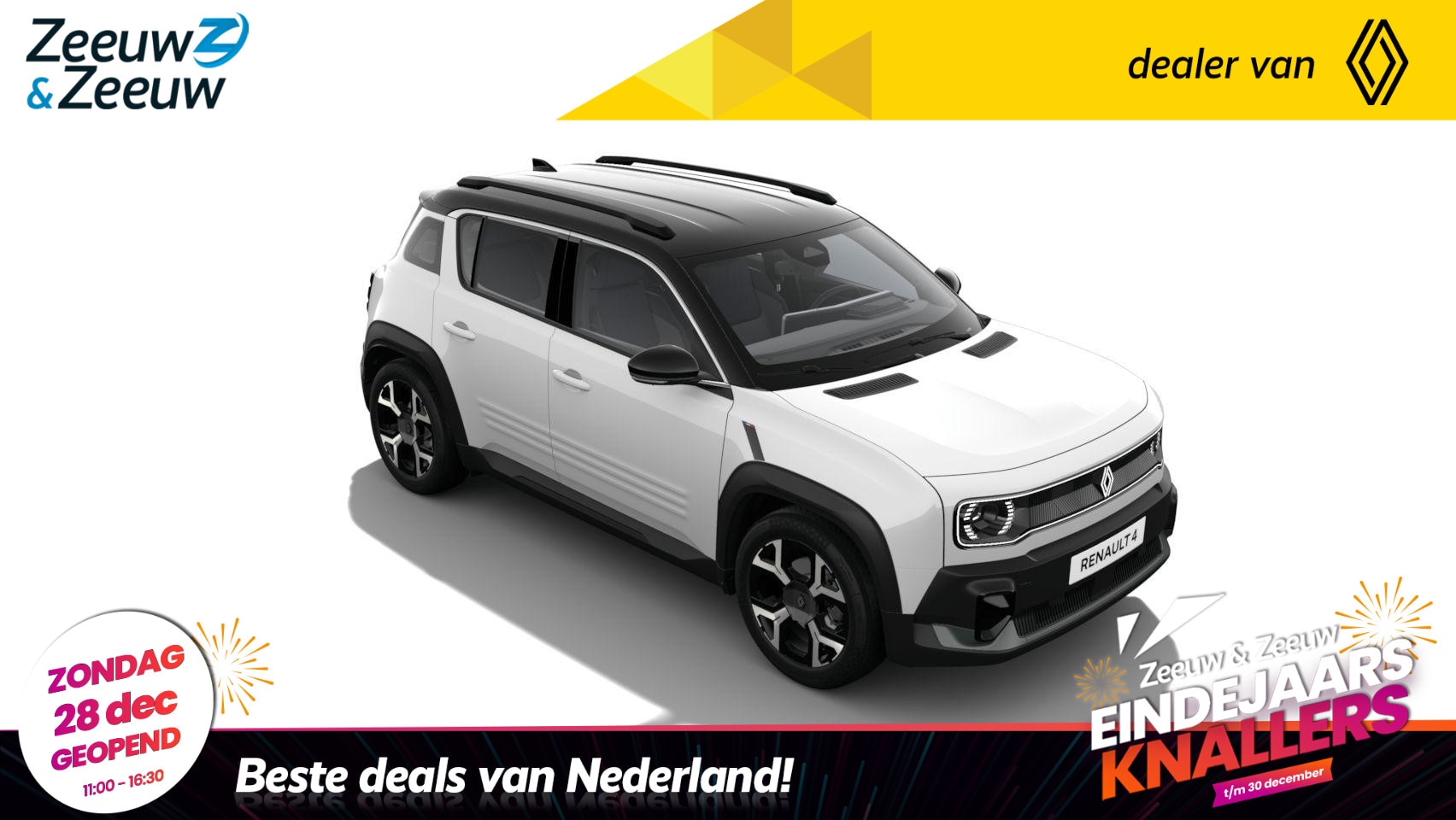 Renault 4 - comfort range techno 52 kWh | NIEUW TE BESTELLEN NU MET €1.000,- SALE & SALE KORTING!!! - AutoWereld.nl