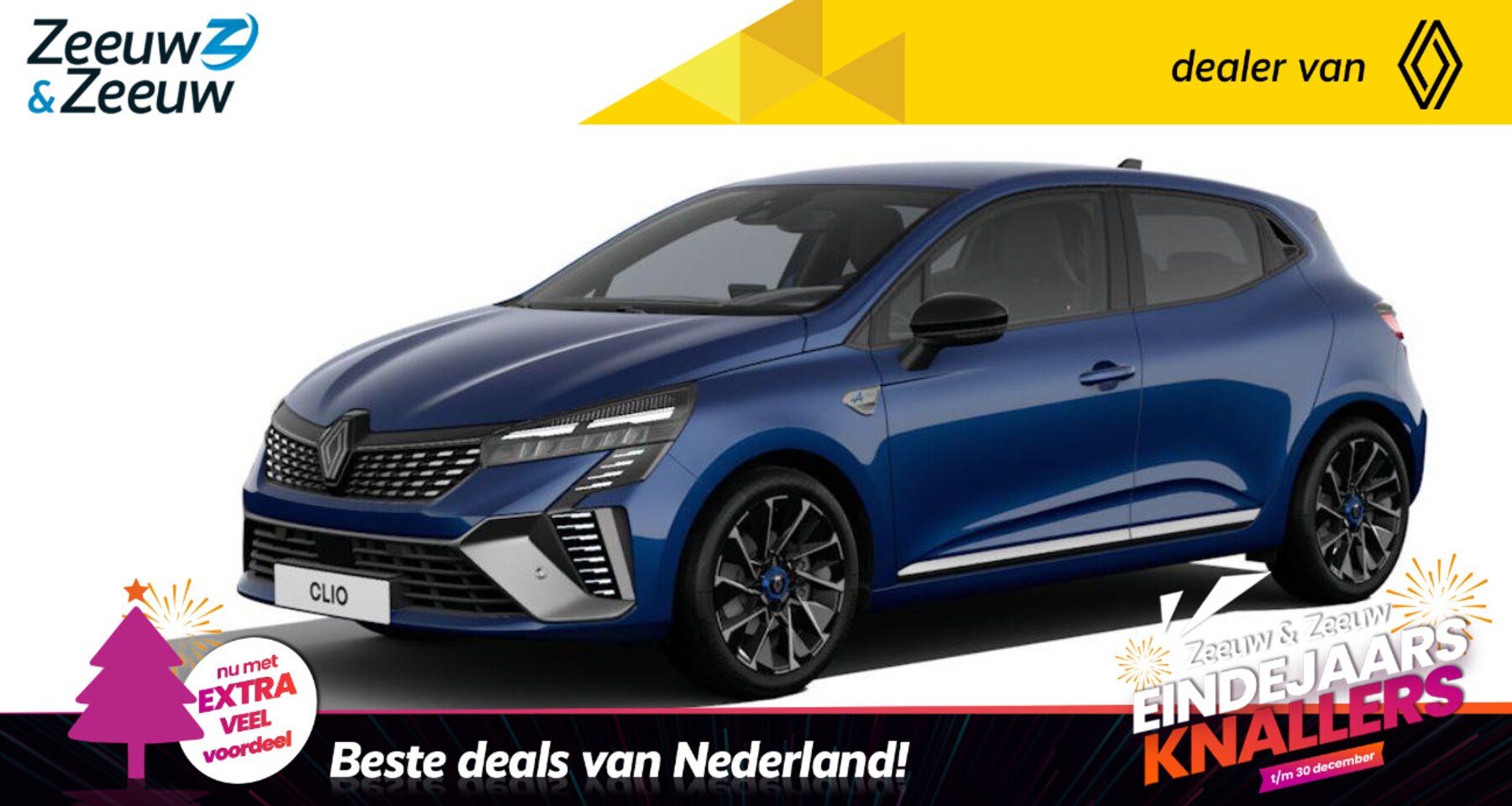 Renault Clio - 1.6 E-Tech Full Hybrid 145 esprit Alpine * CLIO RUN OUT ACTIE, € 3.000,- KORTING * 5 JAAR - AutoWereld.nl