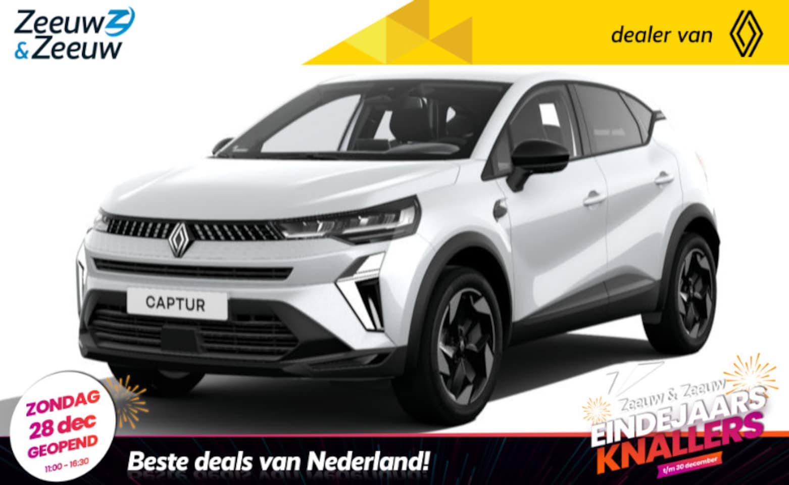 Renault Captur - 1.6 E-Tech full hybrid 145 techno | UIT VOORRAAD LEVERBAAR NU MET €3.000,- KORTING!!! - AutoWereld.nl