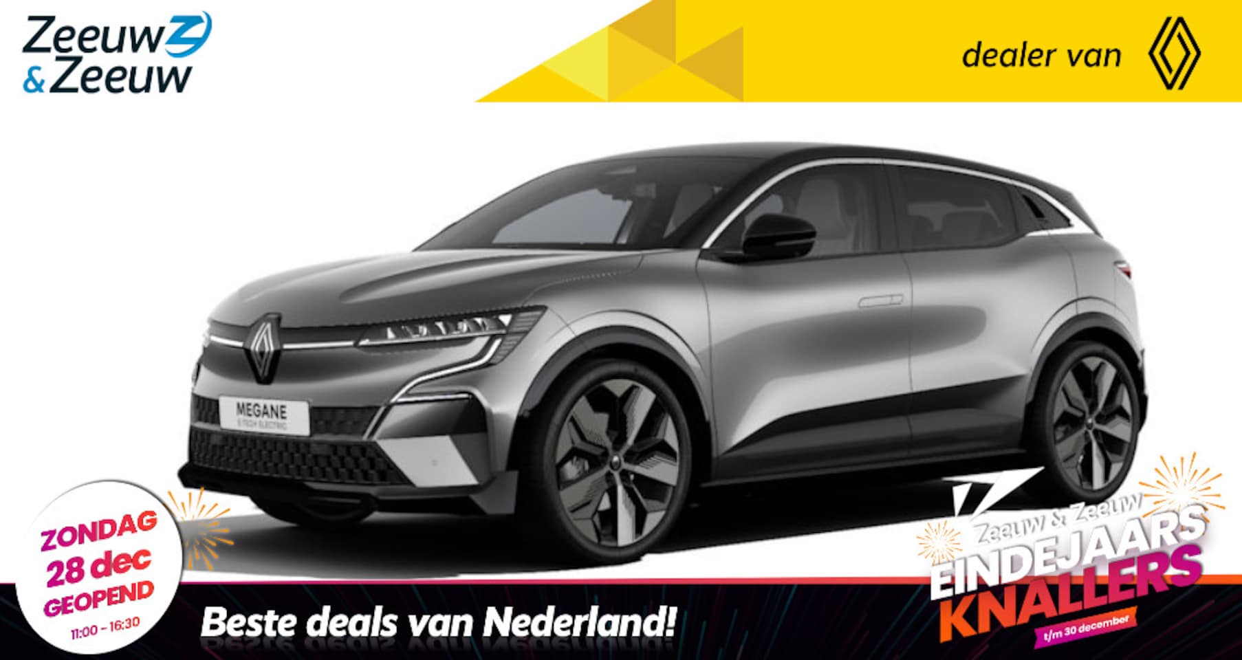 Renault Mégane E-Tech - Comfort Range Techno 60 kWh | NU nog leverbaar tegen 17% bijtelling en met € 3000,- Zeeuw - AutoWereld.nl