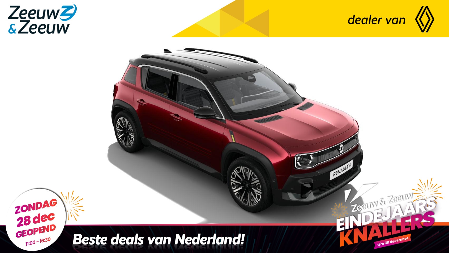 Renault 4 - comfort range iconic 52 kWh | NIEUW TE BESTELLEN NU MET €1.000,- SALE & SALE KORTING!!! - AutoWereld.nl