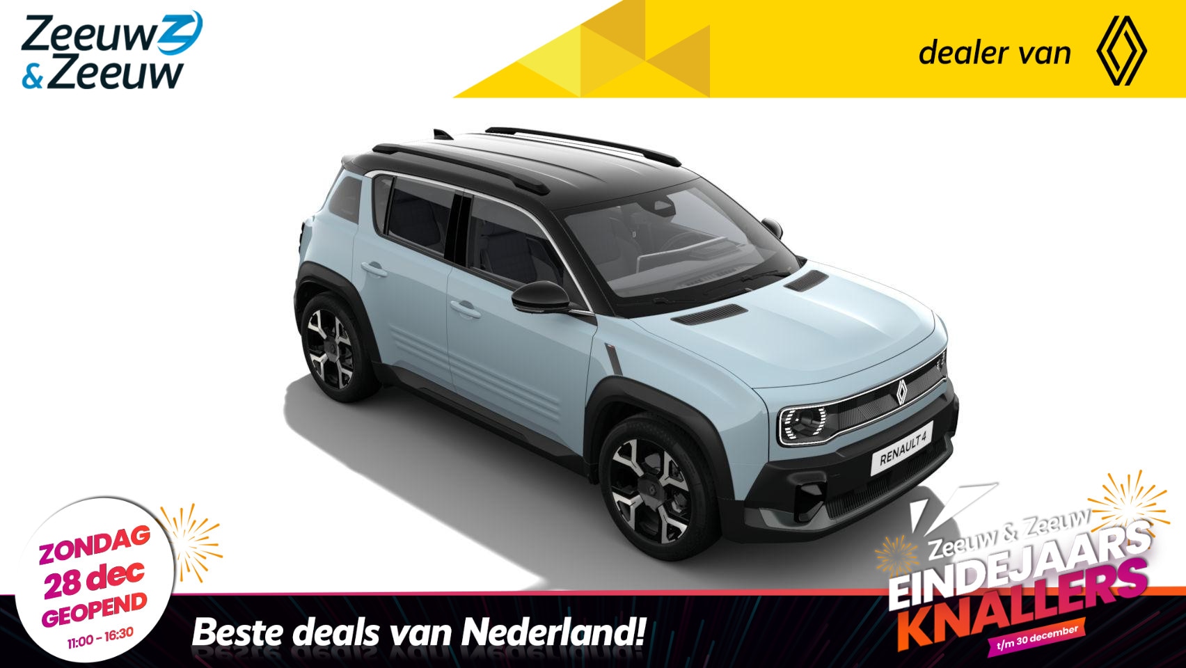 Renault 4 - comfort range techno 52 kWh | NIEUW TE BESTELLEN NU MET €1.000,- SALE & SALE KORTING!!! - AutoWereld.nl