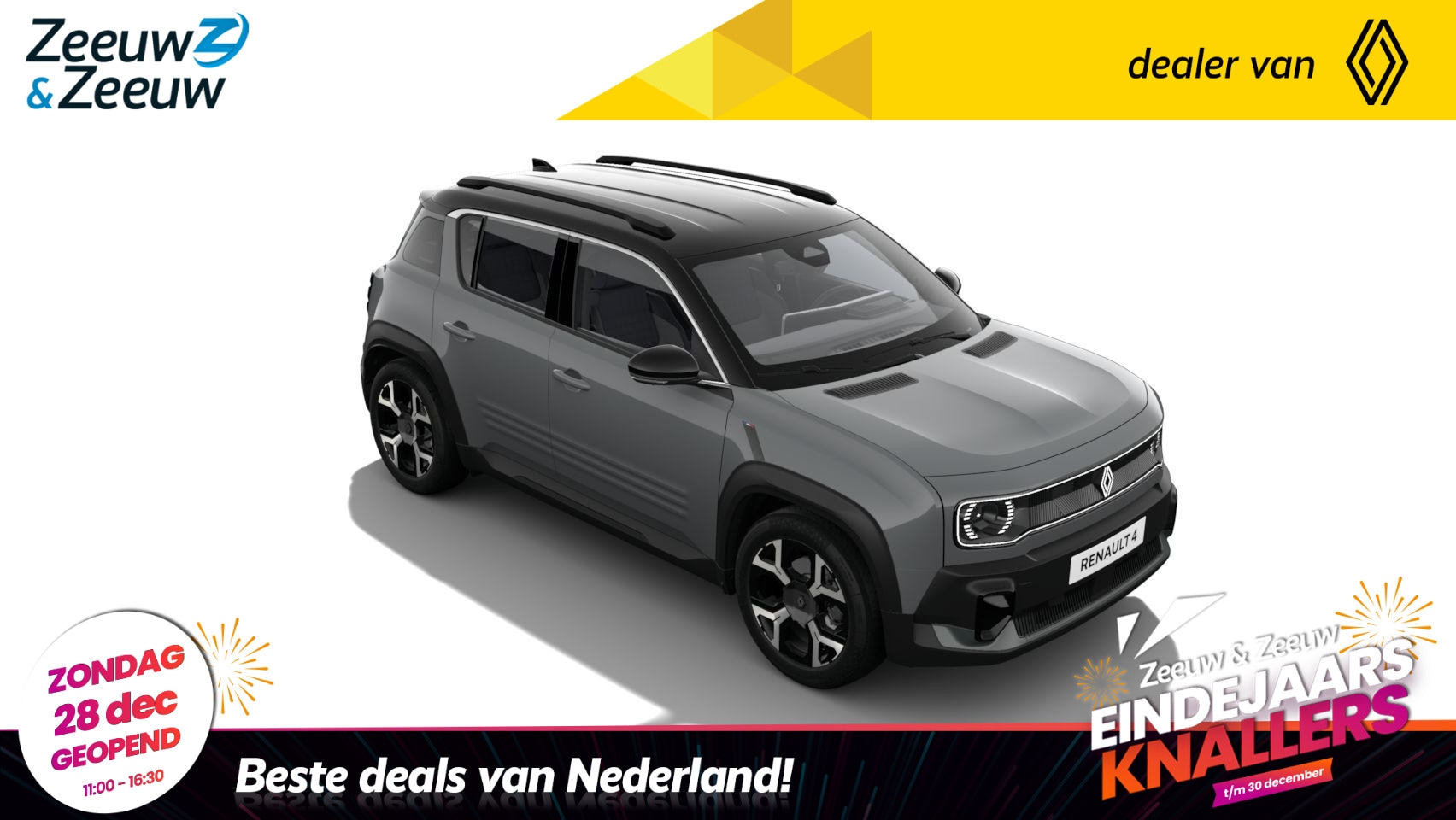 Renault 4 - comfort range techno 52 kWh | NIEUW TE BESTELLEN NU MET €1.000,- SALE & SALE KORTING!!! - AutoWereld.nl