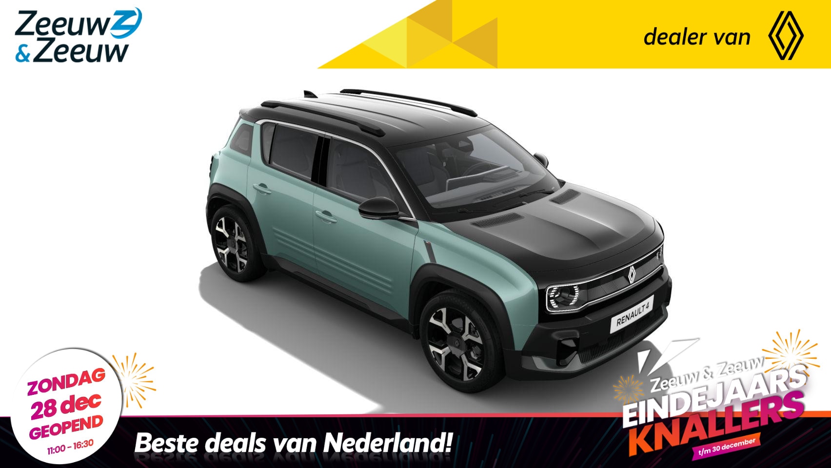 Renault 4 - comfort range techno 52 kWh | NIEUW TE BESTELLEN NU MET €1.000,- SALE & SALE KORTING!!! - AutoWereld.nl