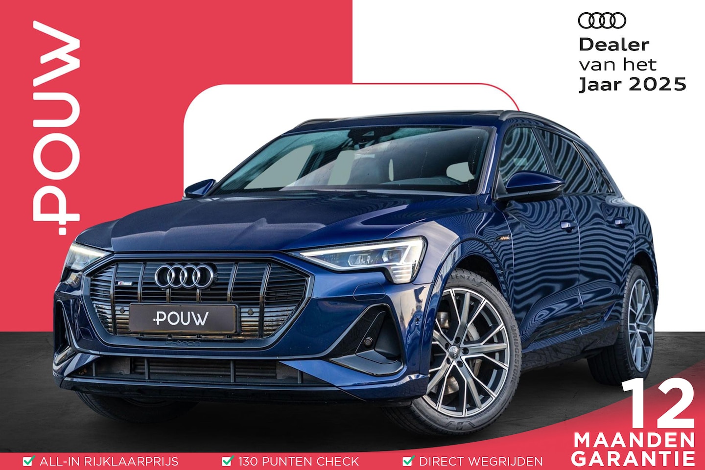 Audi e-tron - 55 408pk quattro S Edition 95 kWh | Elek. Verstelbare Sportstoelen | Achteruitrijcamera | - AutoWereld.nl