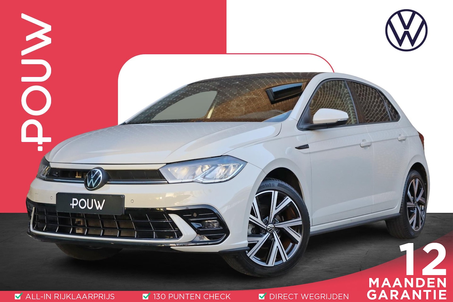 Volkswagen Polo - 1.0 TSI 95pk R-Line | Achteruitrijcamera | Stoelverwarming | Zwart Dak - AutoWereld.nl