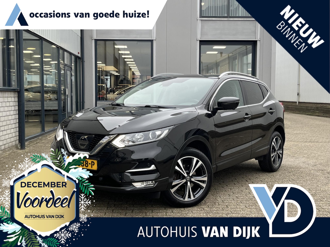 Nissan Qashqai - 1.2 N-Connecta | NL Auto/1e Eig./Voll.Historie/18"/Panodak/Navi/360° Camera/Clima/Cruise - AutoWereld.nl