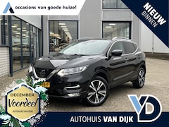 Nissan Qashqai - 1.2 N-Connecta | NL Auto/1e Eig./Voll.Historie/18"/Panodak/Navi/360° Camera/Clima/Cruise