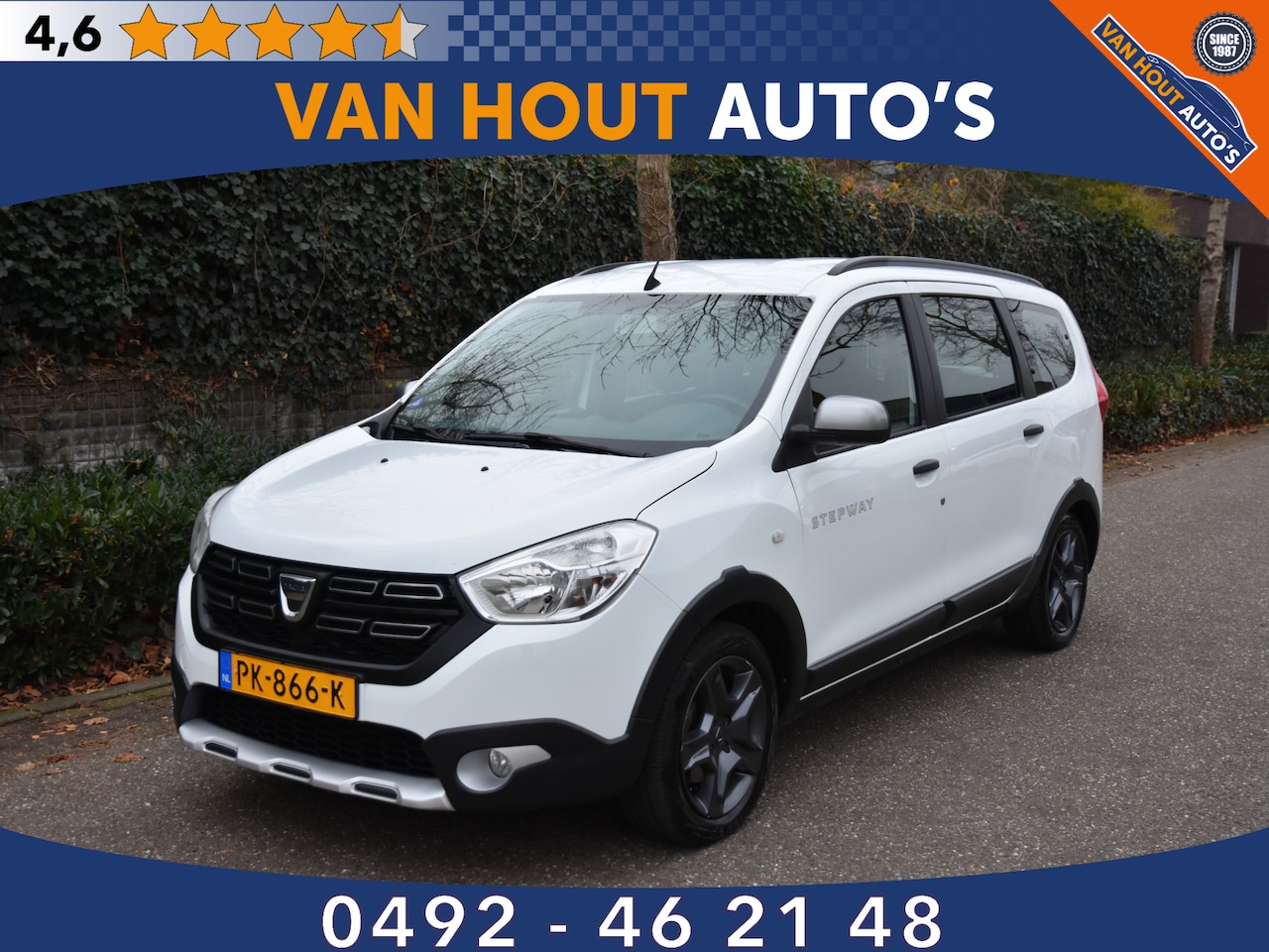 Dacia Lodgy - 1.2 TCe Série Limitée Stepway 7p. | CAMERA | NAVI | STOELVERW | TREKHAAK - AutoWereld.nl