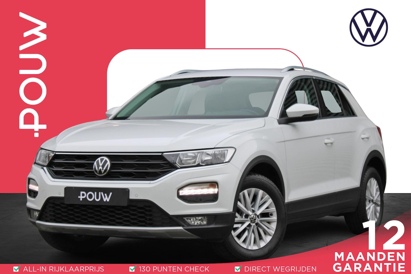 Volkswagen T-Roc - 1.0 TSI 115pk Style Business | Trekhaak | Navigatie & Apple Carplay | Stoelverwarming - AutoWereld.nl