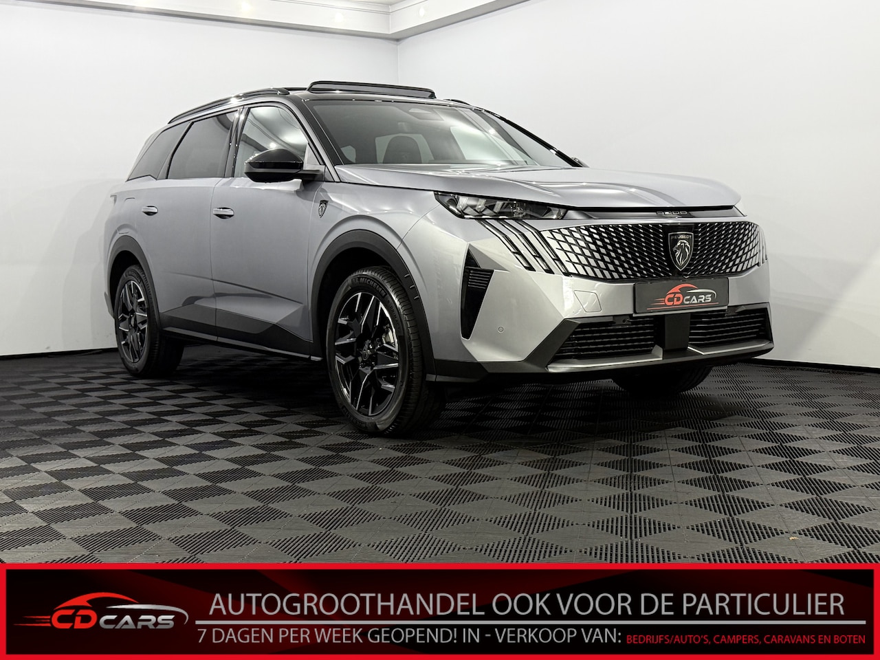 Peugeot 5008 - 1.2 Hybrid 145 GT 7P Pano, Camera, Half leder, Winterpakket, Keyless start, Elektrische ac - AutoWereld.nl