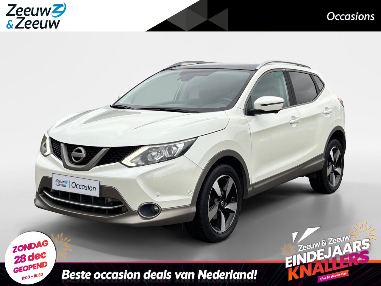 Nissan Qashqai - 115PK Tekna Automaat | Trekhaak | Panoramadak | 360 Camera | Stoelverwarming | Navi | Clim - AutoWereld.nl