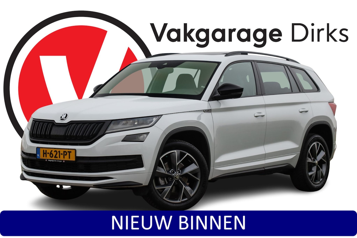 Skoda Kodiaq - 1.5 TSI Sportline 7p. ✅ Pano ✅ ACC ✅ LED - AutoWereld.nl