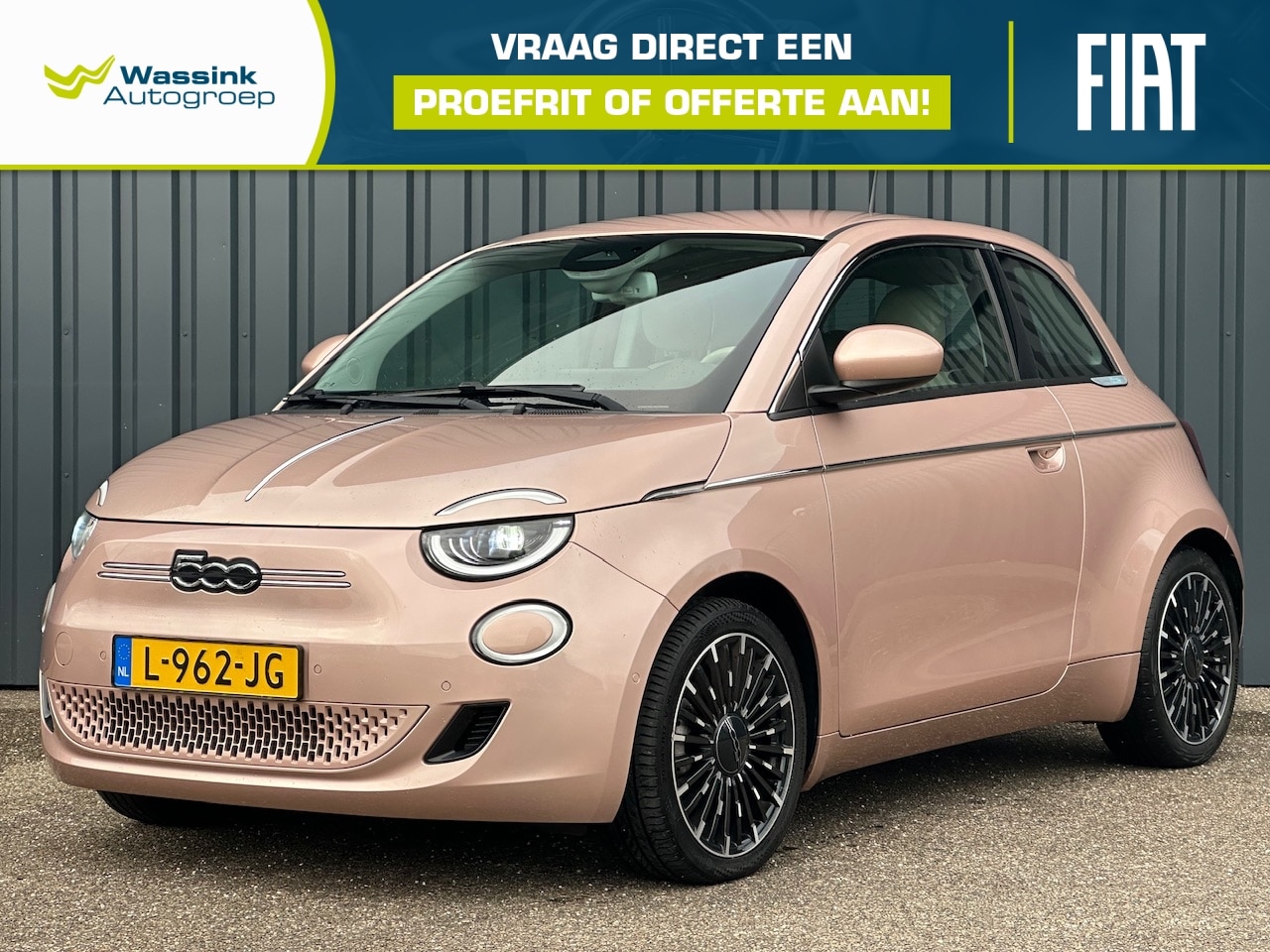 Fiat 500 - 3+1 42kWh 118pk Aut La Prima I Adaptieve Cruise I Stoelverwarming I Navigatie I Camera I P - AutoWereld.nl