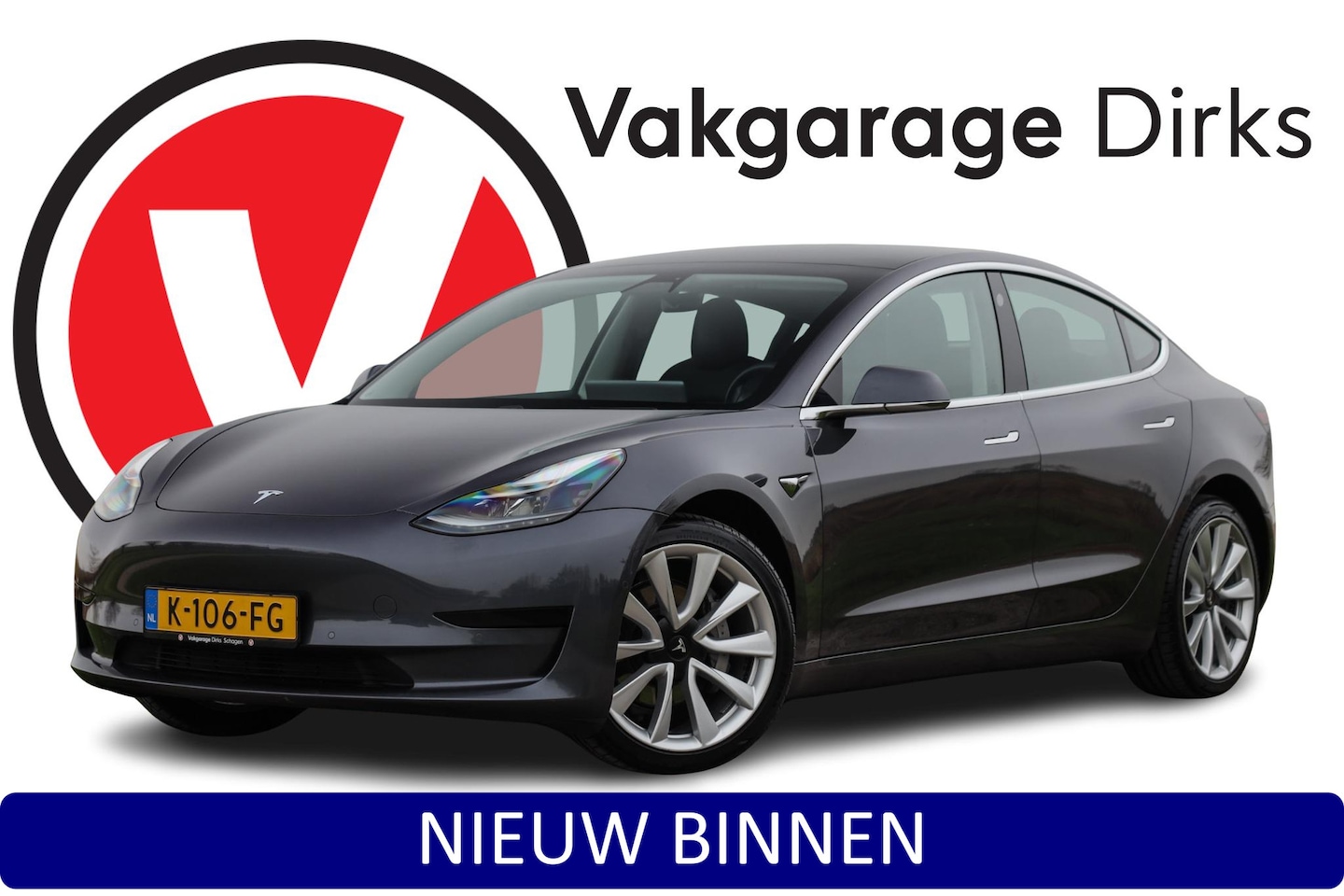 Tesla Model 3 - Standard RWD Plus LPF 60 kWh ✅ Performance velg ✅ ACC ✅ Pano - AutoWereld.nl