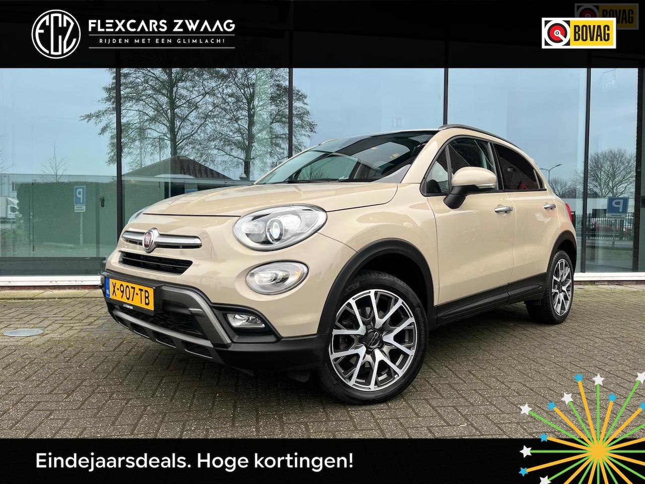 Fiat 500 X Cross - 1.4 Turbo MultiAir CrossPlus 4x4 - Automaat - Navi - Climate - Trekhaak - AutoWereld.nl