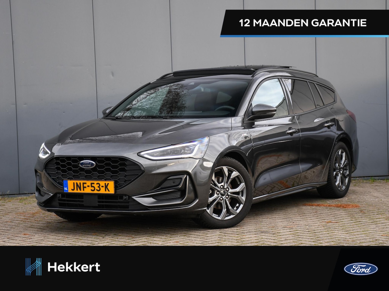 Ford Focus Wagon - ST Line X 1.0 EcoBoost Hybrid 155pk Automaat SCHUIF-DAK | LED MATRIX | WINTER PACK | 17''L - AutoWereld.nl