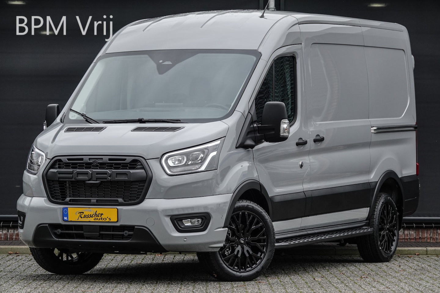 Ford Transit - L2H2 | 2.0Tdci 165Pk A8 Aut. | 350 | Raptor Edition | 2x Schuifdeur | Nieuw Model | Grey M - AutoWereld.nl