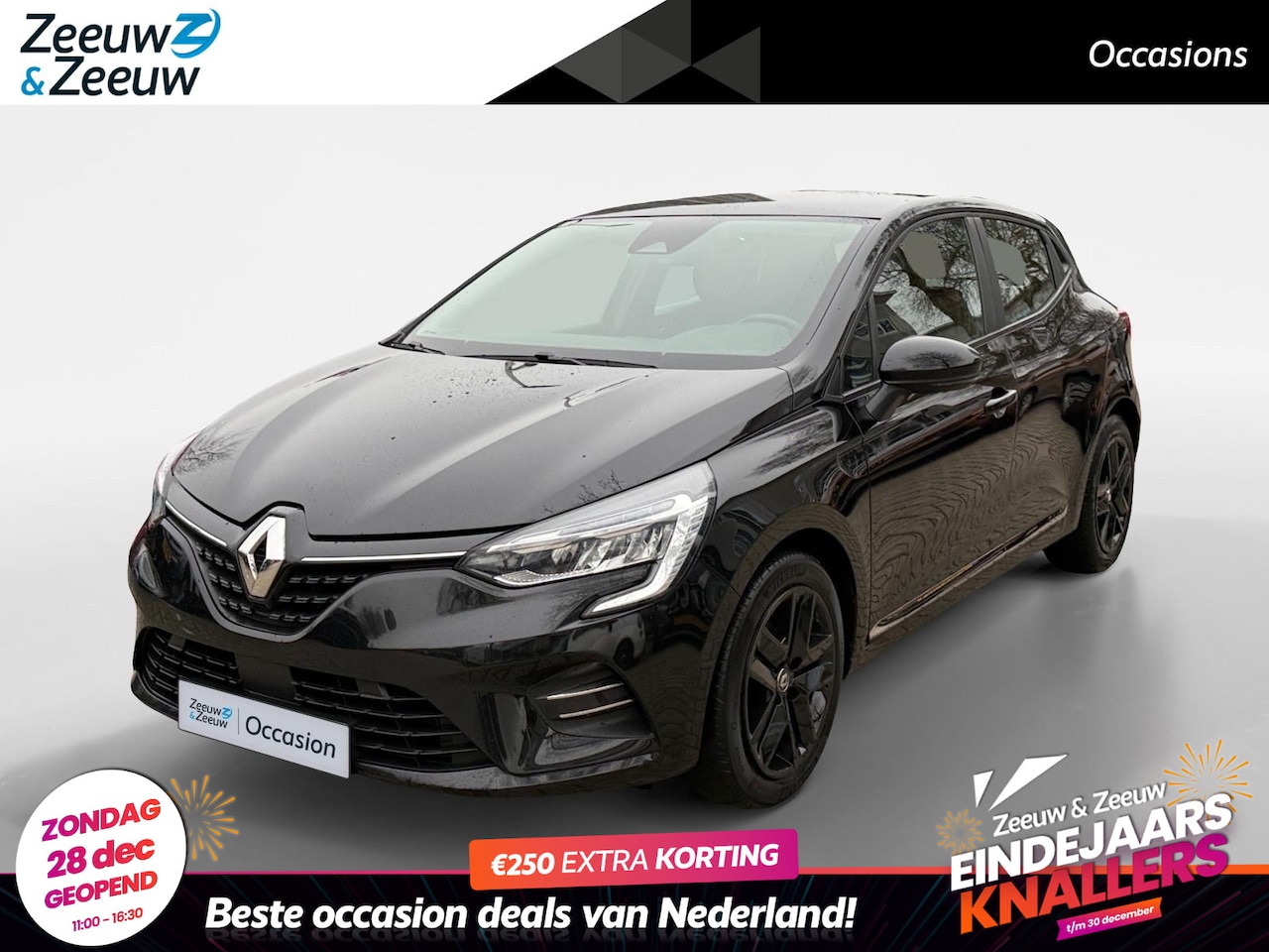 Renault Clio - 1.0 - 100PK TCe Zen Navi Armsteun Airco Cruise Control Haaievin Antenne Parkeersensor - AutoWereld.nl