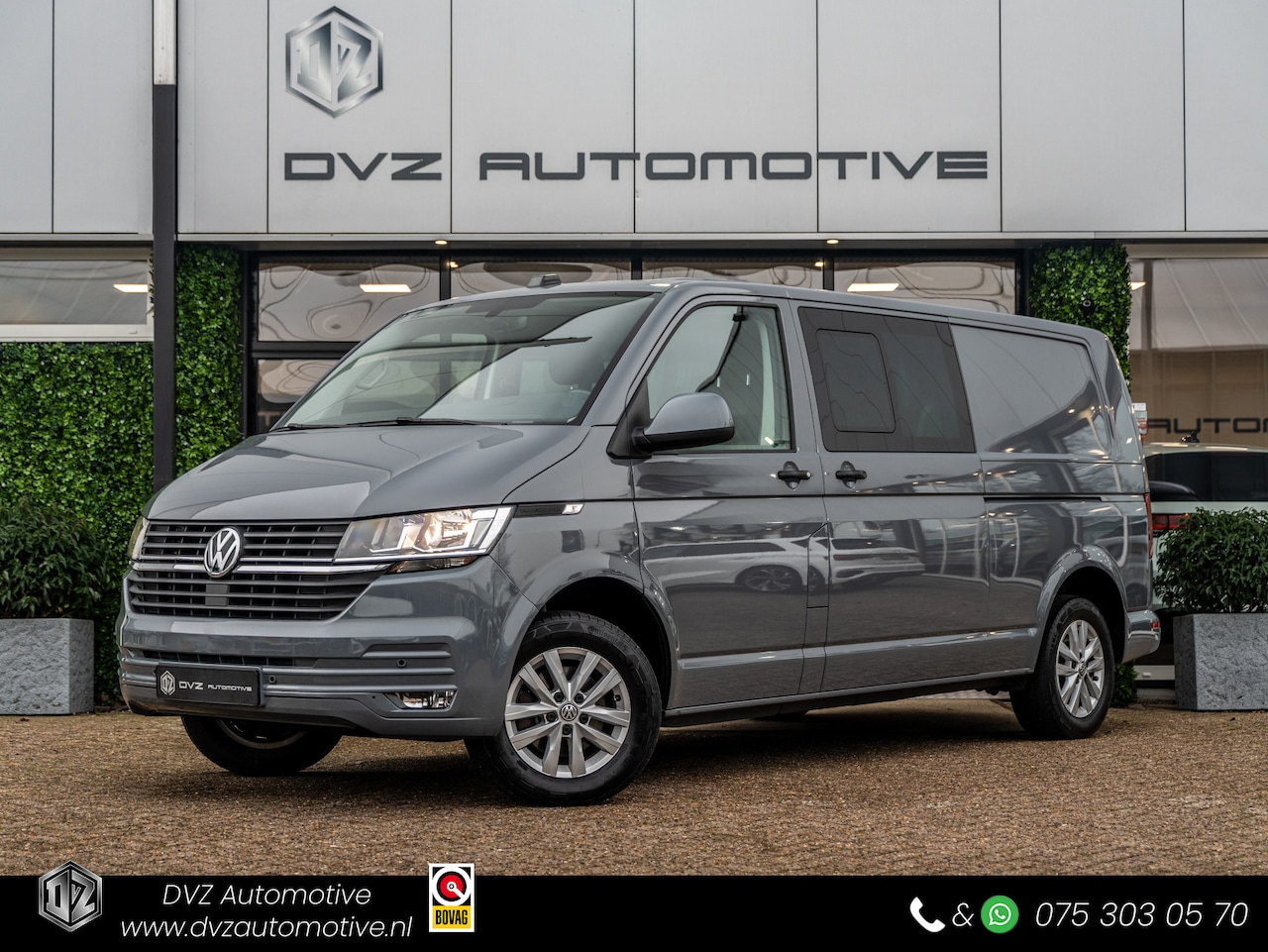 Volkswagen Transporter - 2.0 TDI 150PK DSG DC | Camera | Carplay | Trekhaak | Nardo | - AutoWereld.nl