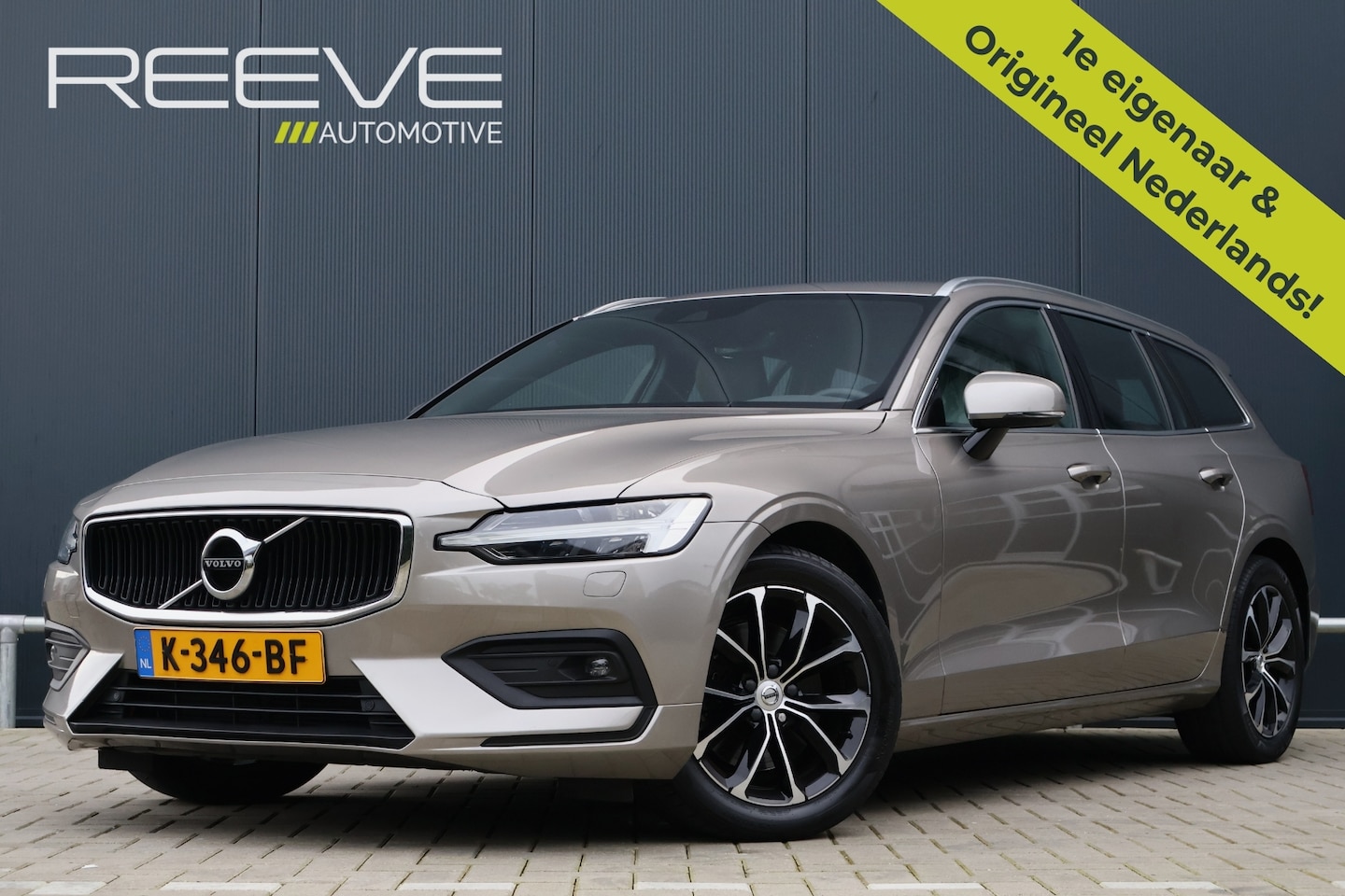 Volvo V60 - 2.0 B3 Business Pro | NL Auto | Leer | Wegklapbare Trekhaak | Stoelverwarming | Camera | A - AutoWereld.nl