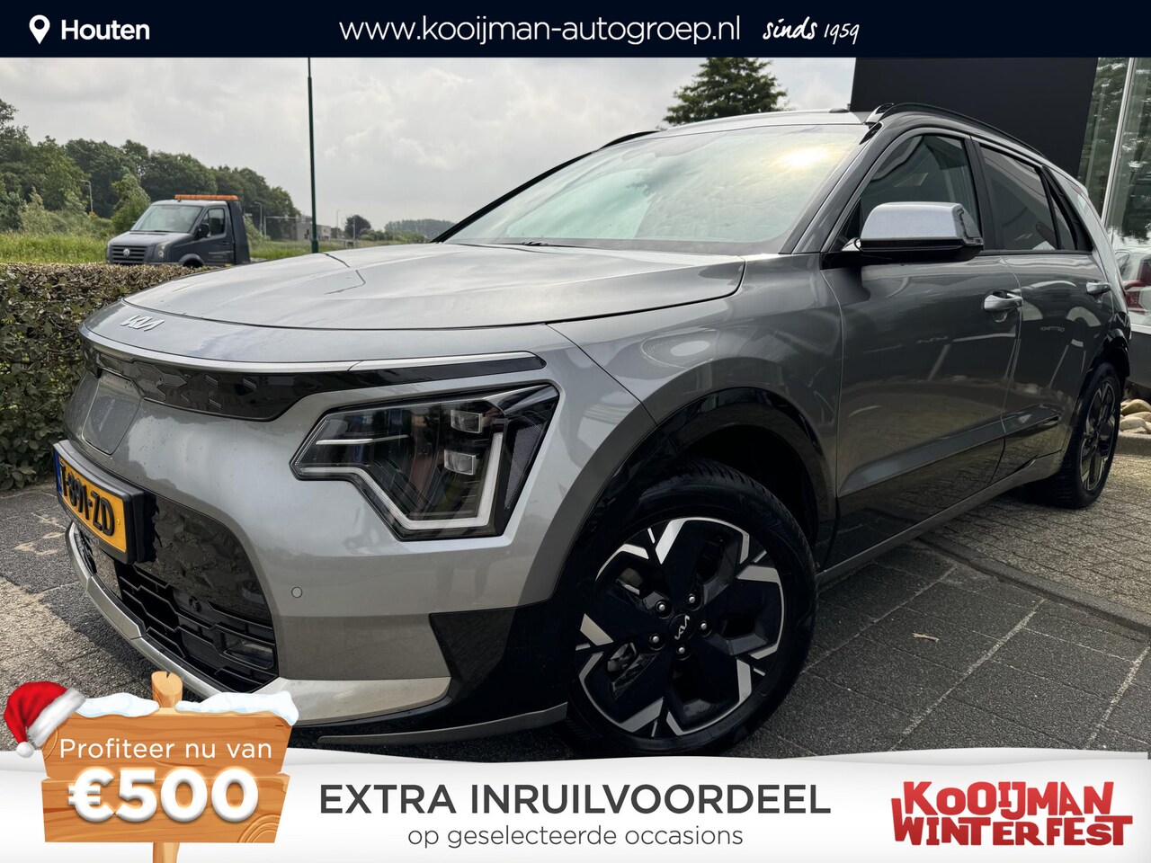 Kia Niro EV - DynamicPlusLine 64.8 kWh Schuif-/kanteldak, Parkeersensoren, Dodehoek detectie, Elektrisch - AutoWereld.nl