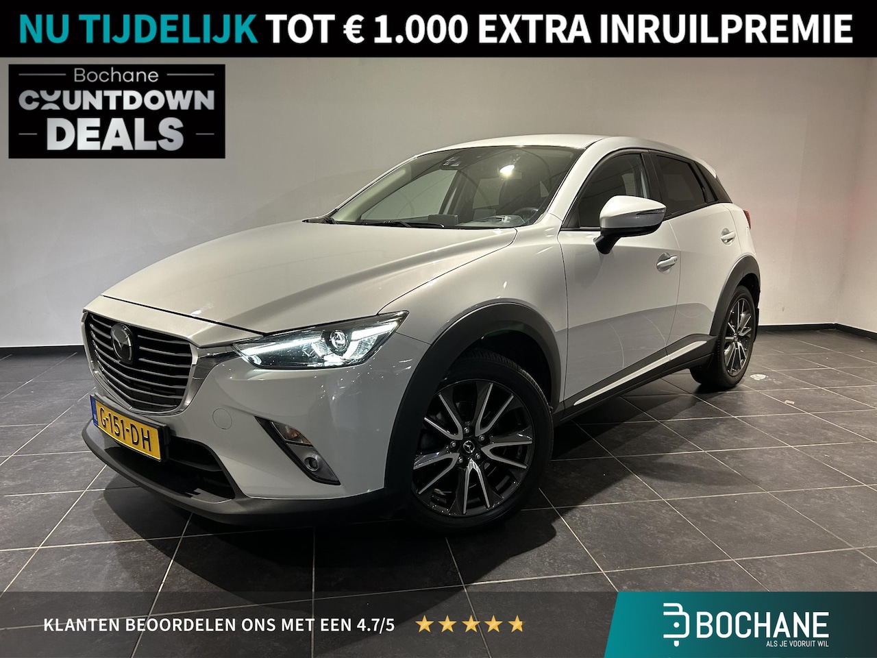 Mazda CX-3 - 2.0 SkyActiv-G 120 GT-M | Navigatie | BOSE | Leder | Stoelverwarming | Head-up | Achteruit - AutoWereld.nl