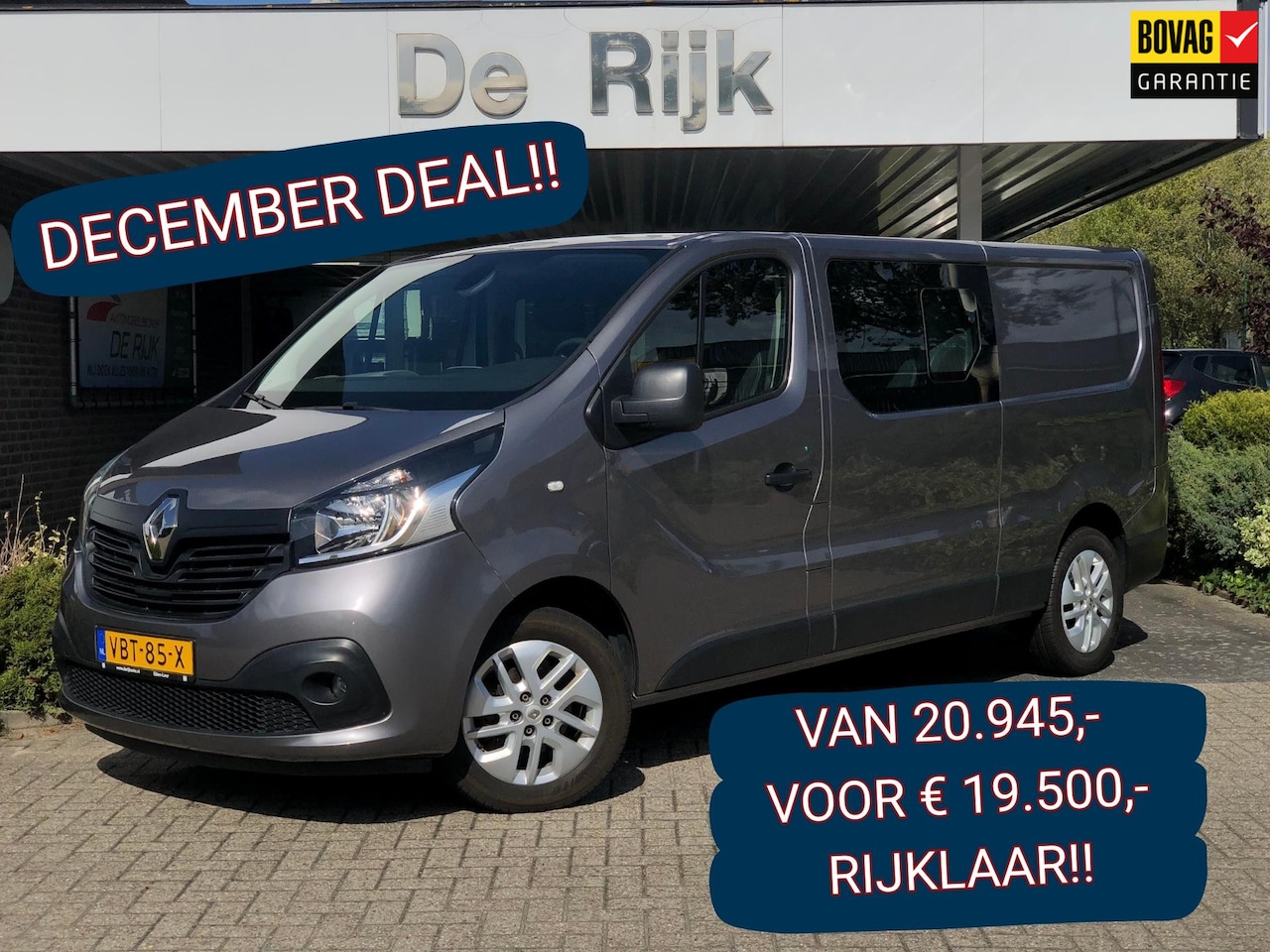 Renault Trafic - 1.6 dCi T29 L2H1 DC Work Edition Energy DECEMBERDEAL!!!| Navi, Camera, Trekhaak, Cruise, A - AutoWereld.nl