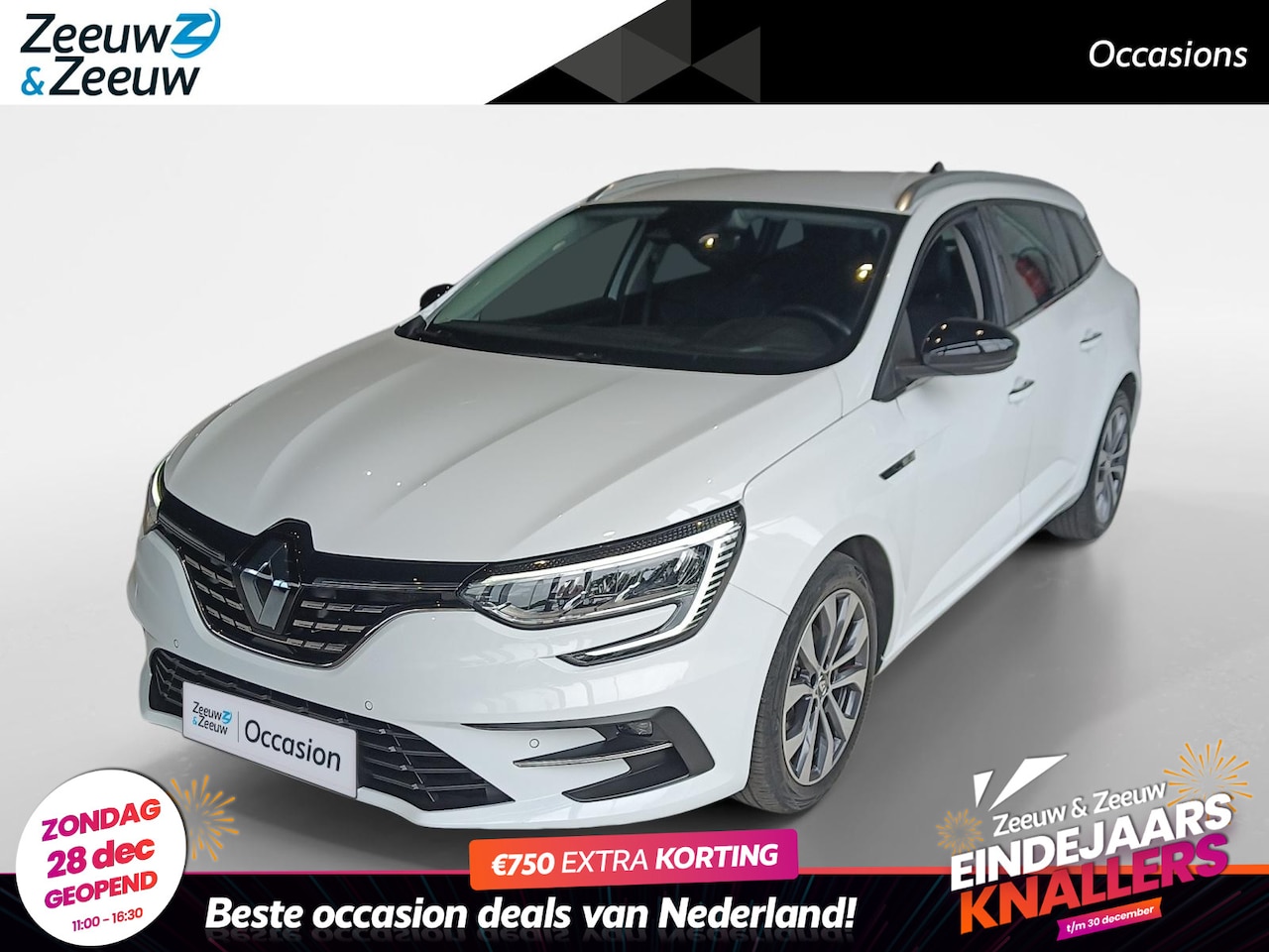 Renault Mégane Estate - 1.3 TCe 140 Techno *Automaat*Navi+Camera*Climate*Stoelverwarming*LED*LM.Velgen - AutoWereld.nl
