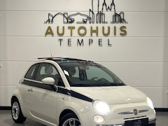 Fiat 500 - 1.2 Lounge Automaat Nap Airco Panoramadak Parkeersensoren Bluetooth 15 Inch Velgen