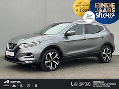 Nissan Qashqai - 1.3 DIG-T Tekna + / Automaat / Panoramadak / Lederen Bekleding / 360 Camera / Apple Carpla