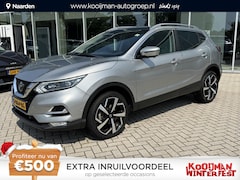 Nissan Qashqai - 1.2 Tekna Nav|Camera|Lmv|Stoelverwarming|panorama dak|verwarmde voorruit|