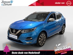 Nissan Qashqai - 1.3 DIG-T Tekna + Trekhaak| Lichtmetalen velgen| Lederen bekleding| Navigatie| Climate Con
