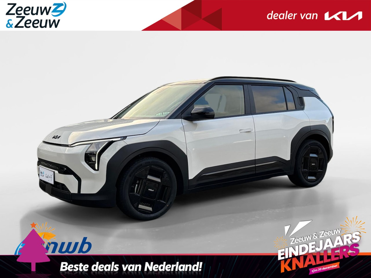 Kia EV3 - Plus Advanced 58.3 kWh Te bestellen | Unieke wrap 2-tone | € 3.000,- Kia Subsidie | Probee - AutoWereld.nl