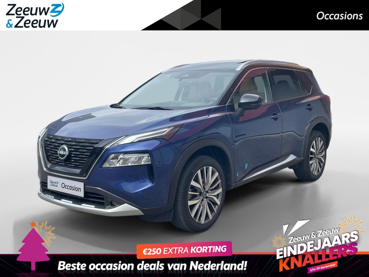 Nissan X-Trail - 1.5 e-Power Tekna Plus | Schuif-kanteldak | Leder | Stoelverwarming V+A| Stuurwielverwarmi - AutoWereld.nl