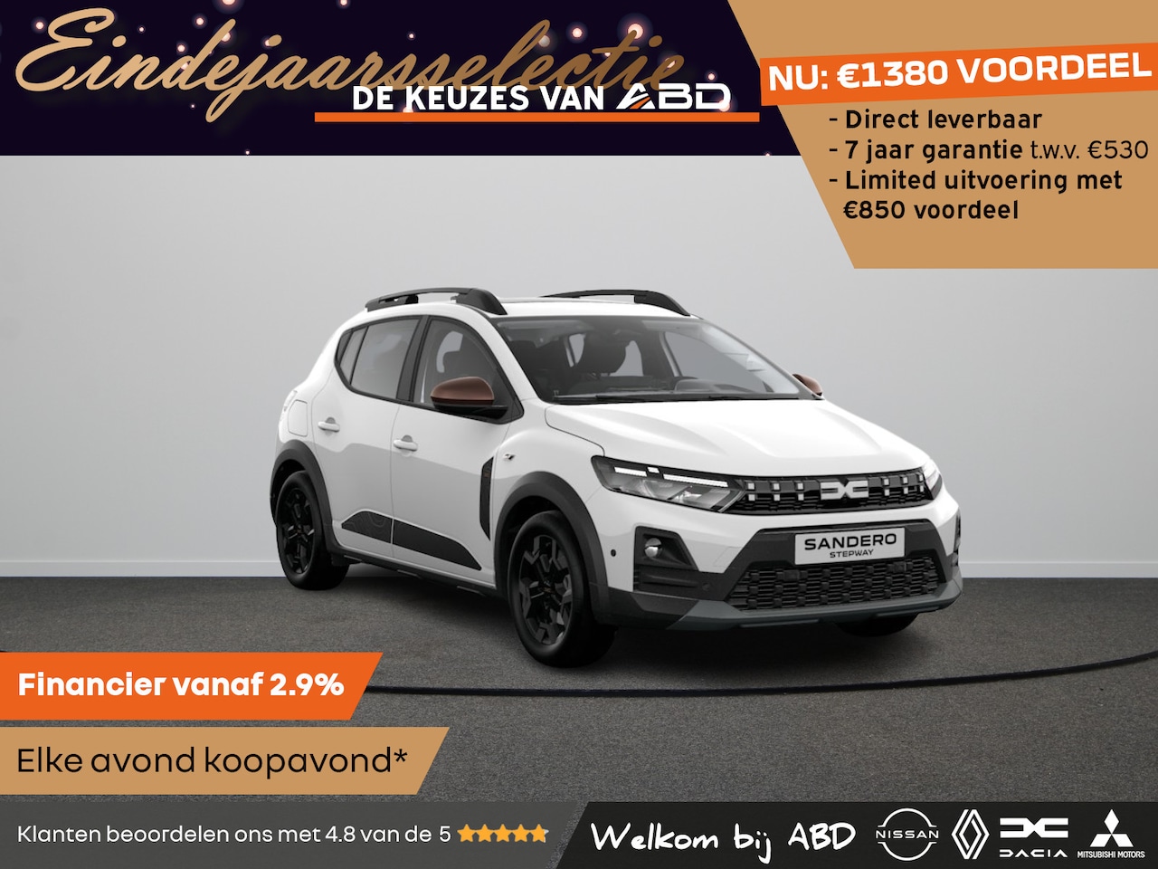 Dacia Sandero Stepway - Extreme Eco-G | Achteruitrijcamera | Cruise Control en snelheidsbegrenzer | Dacia Handsfre - AutoWereld.nl