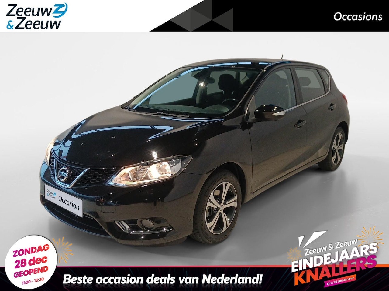 Nissan Pulsar - 1.2 DIG-T Business Edition *Navi+360Camera*Climate Control*Trekhaak*Keyless*1ste eigenaar! - AutoWereld.nl