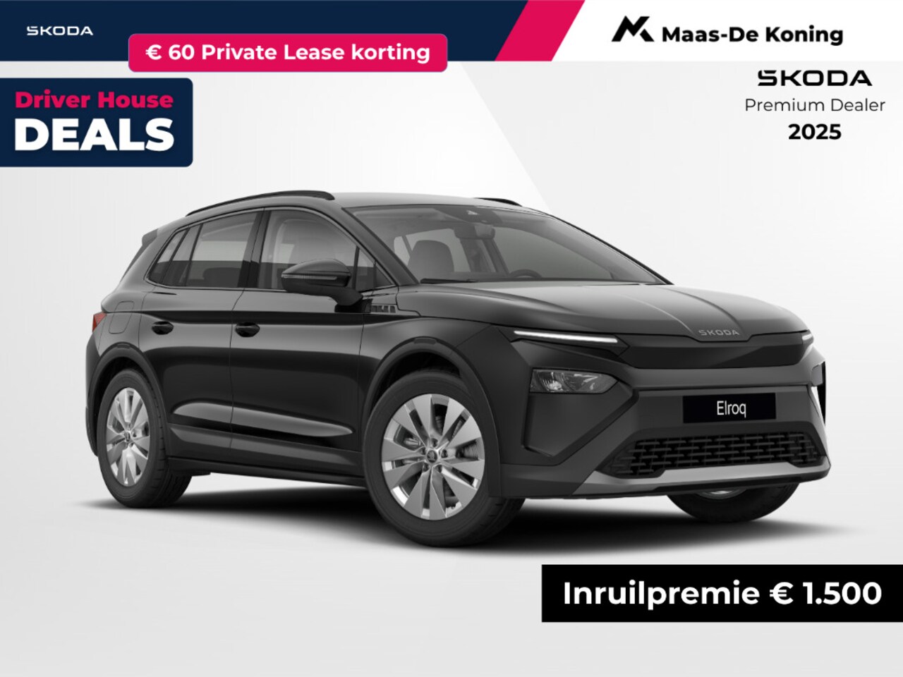 Skoda Elroq - Selection Elektromotor 125 kW / 170 PK SUV | Trekhaak wegklapbaar | PRIVATELEASE 416,- PER - AutoWereld.nl