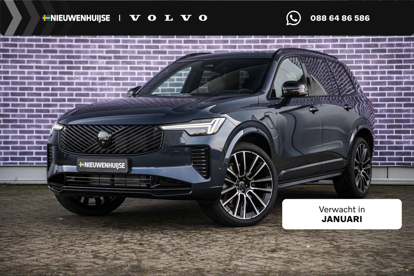 Volvo XC90 - 2.0 T8 Plug-in hybrid AWD Ultra Black Edition | Executive | 22" | Bowers & Wilkins | Lucht - AutoWereld.nl