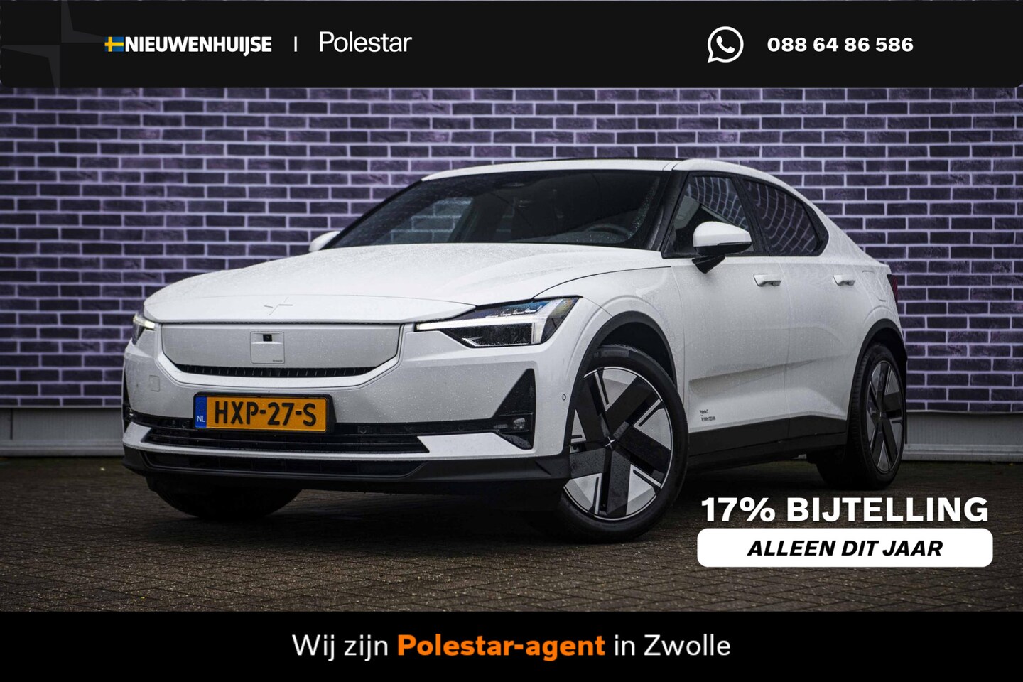 Polestar 2 - Long Range Single Motor Prime 82 kWh Nieuw uit voorraad | MY26 | Panoramadak | Warmtepomp - AutoWereld.nl