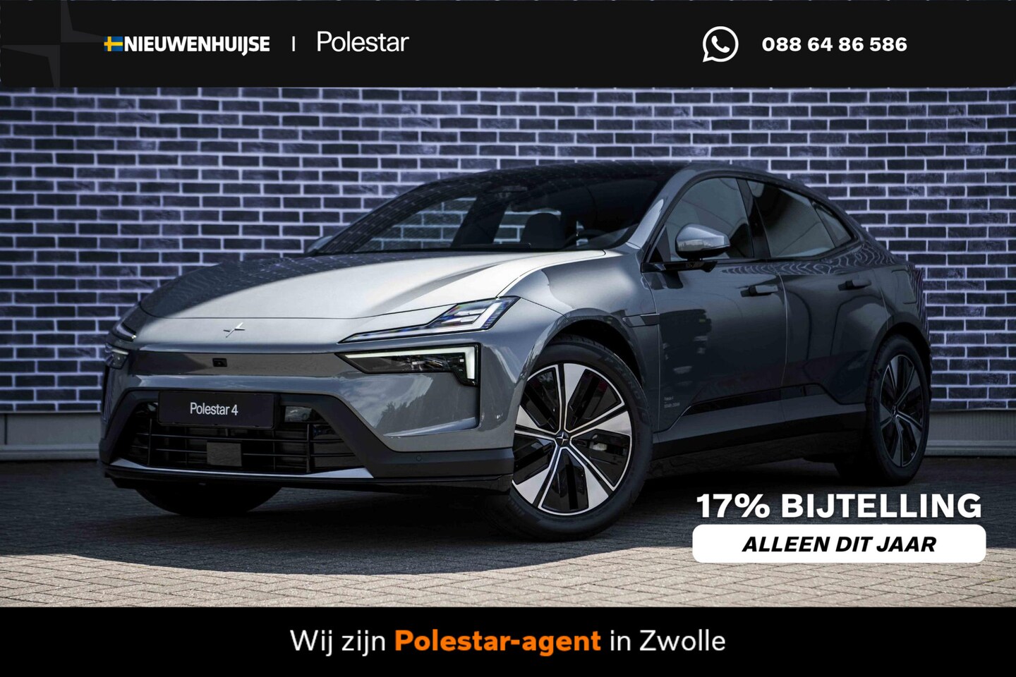 Polestar 4 - Long Range Dual motor 100 kWh | Pilot Pack | Plus Pack | Mist Tailored Knit | Nieuw op Vo - AutoWereld.nl