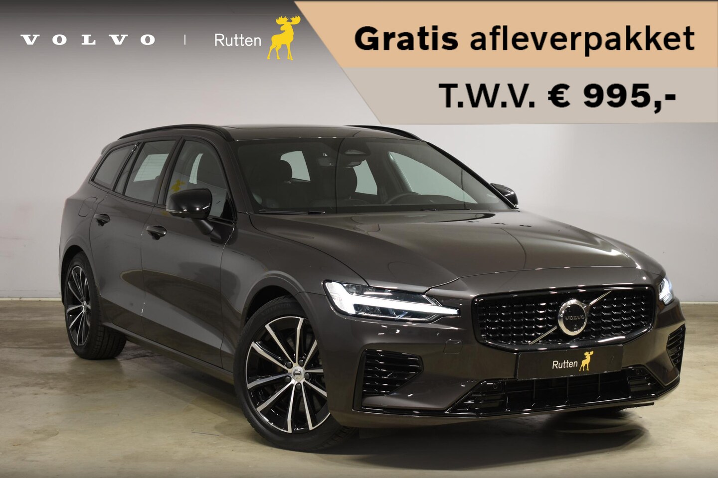 Volvo V60 - T6 350PK Automaat Plug-in Hybrid AWD Plus Dark / Navigatie / 360 Camera / Panorama Dak / A - AutoWereld.nl