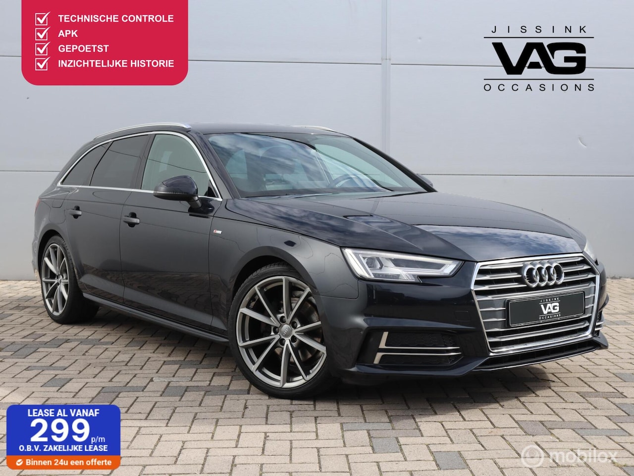 Audi A4 Avant - 1.4 TFSI S line Automaat 19 inch LED Trekhaak Leer - AutoWereld.nl