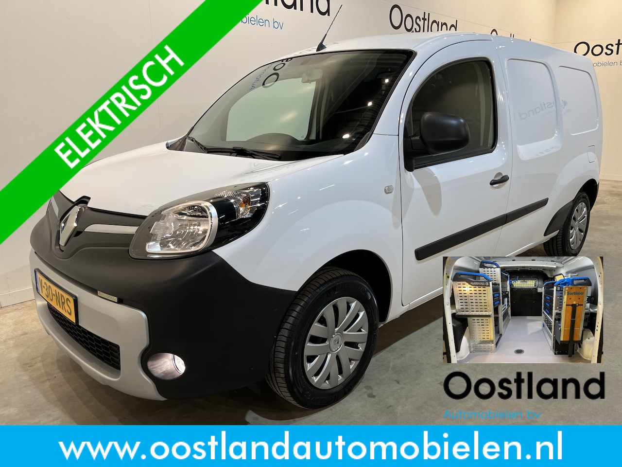 Renault Kangoo - Z.E. Maxi / Servicebus / Sortimo Inrichting / 100% Elektrisch / Airco / Camera / Cruise Co - AutoWereld.nl