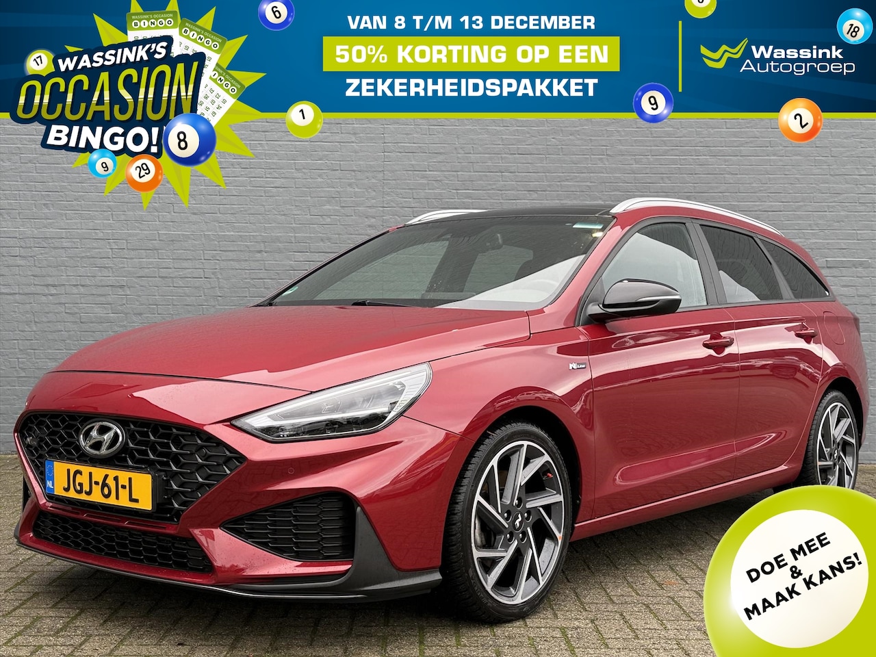 Hyundai i30 Wagon - 1.5 T-GDI 48V 160pk Aut N Line Sky| Navigatie | Stoelverwarming | Parkeersensoren | Sports - AutoWereld.nl