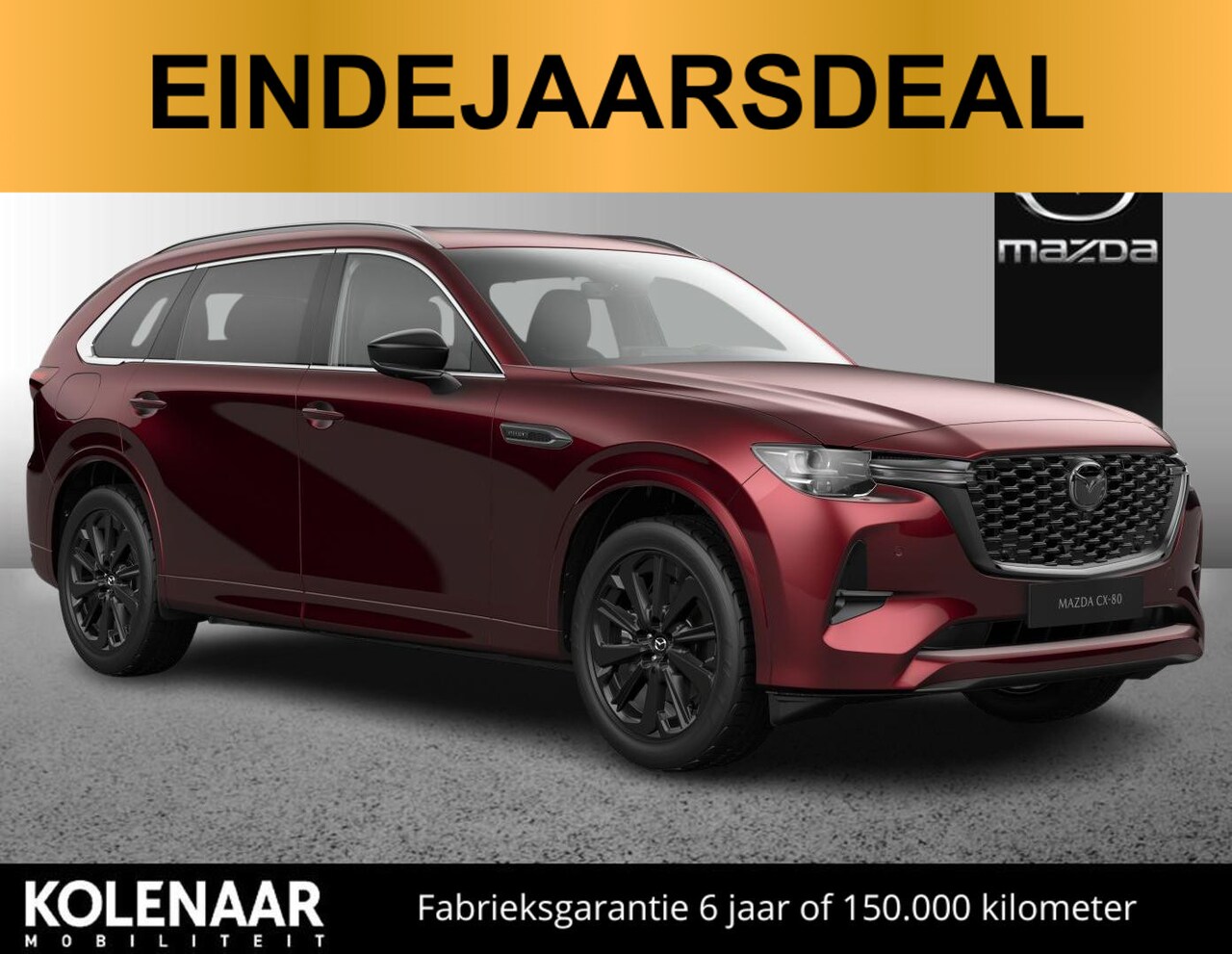 Mazda CX-80 - Homura Plus 2.5 e-Sky PHEV 327 AWD Automaat /Eindejaarsdeal!/€11.500,- voordeel!/Direct le - AutoWereld.nl