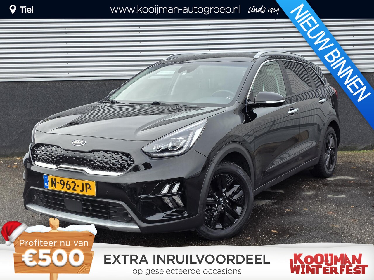 Kia Niro - 1.6 GDi Hybrid DynamicPlusLine Navigatie, Lederen bekleding, Stoel- & Stuurwiel verwarmd, - AutoWereld.nl