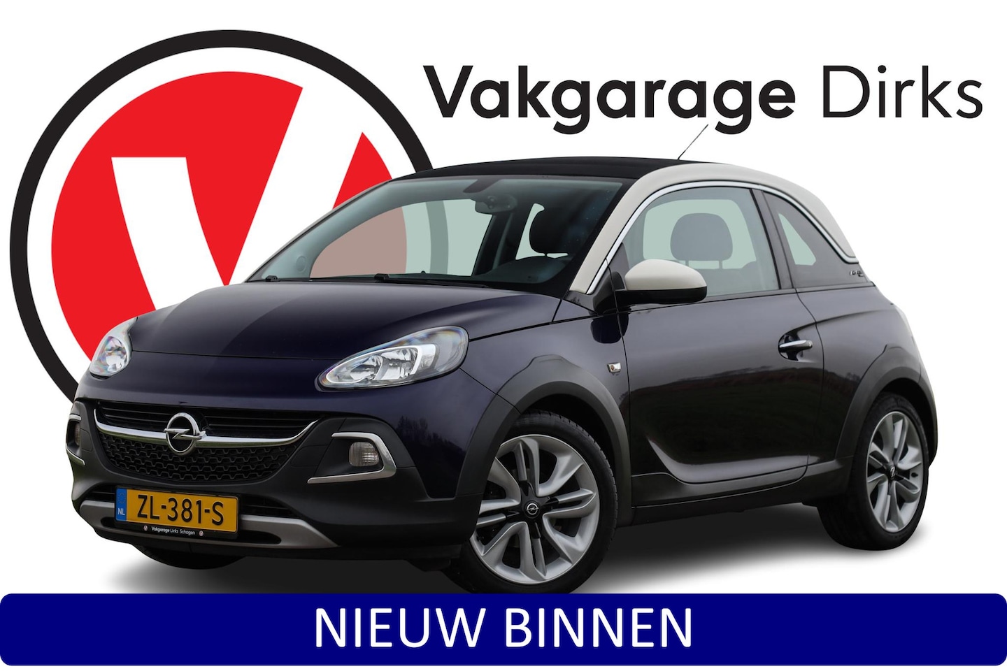 Opel ADAM - 90 PK Turbo Rocks BlitZ ✅ Open dak ✅ Carplay ✅ Stuurverwarming - AutoWereld.nl