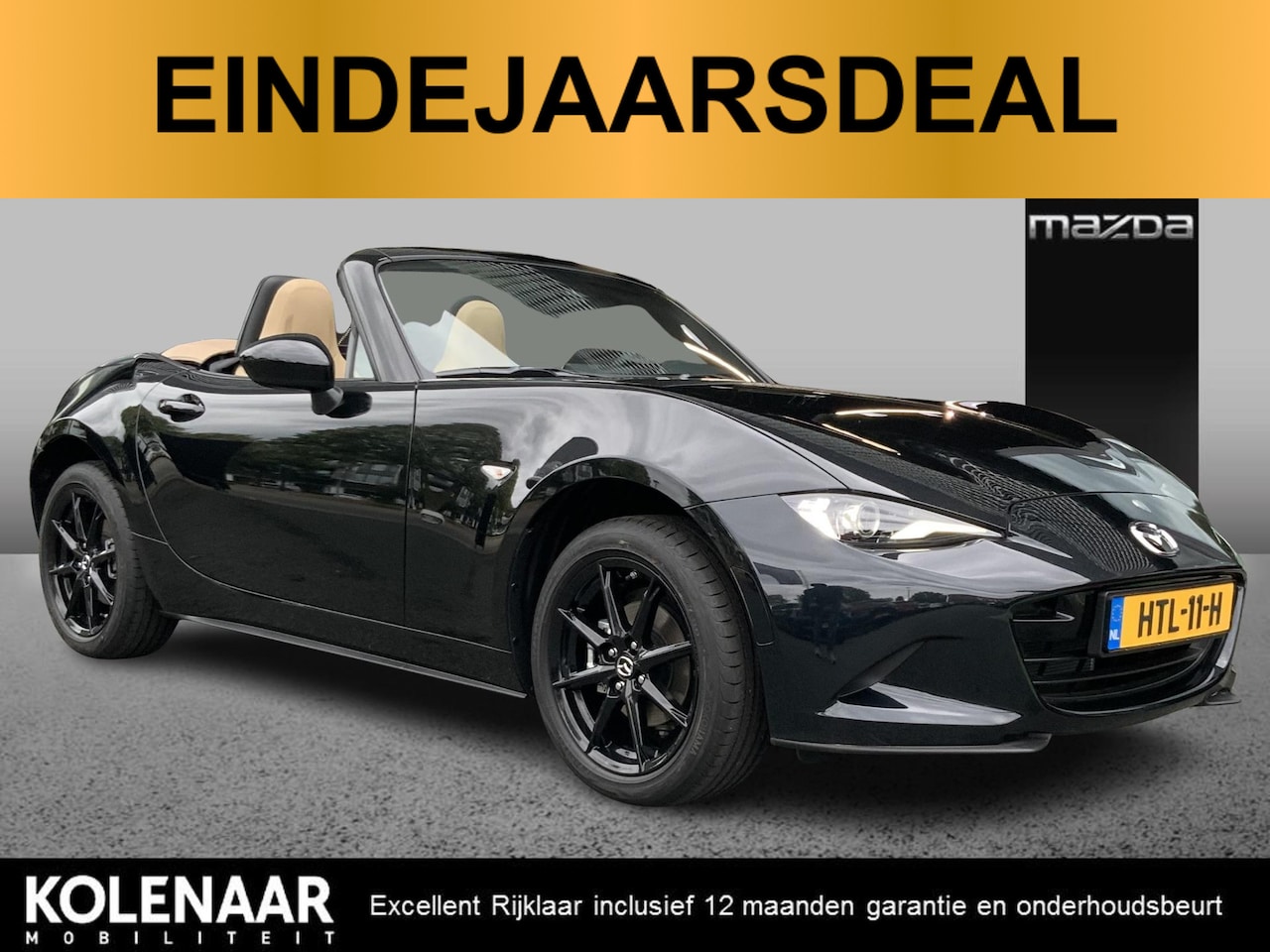 Mazda MX-5 - 1.5 -G 132 Kazari Black Edition/Eindejaarsdeal!/€7595,- voordeel!/Direct leverbaar - AutoWereld.nl