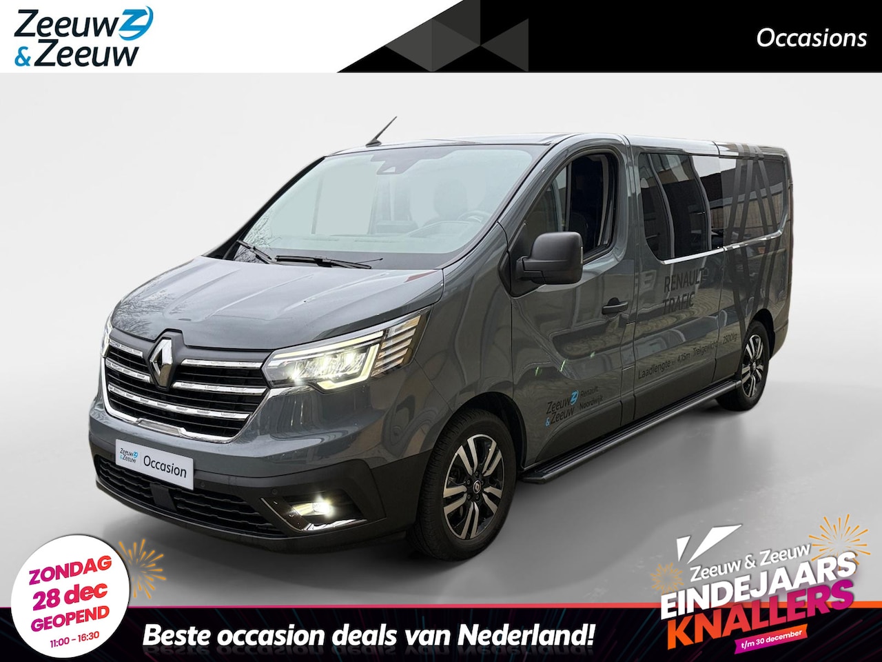 Renault Trafic - 2.0 dCi 170 T30 L2H1 Luxe Dubbel Cabine *Automaat*Navi+Camera*Keyless Entry*Cruise Control - AutoWereld.nl